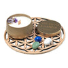 bougie artisanale et bijou Infini en argent (30h ~ de combustion)