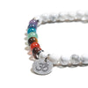 Bracelet artisanal harmonie 7 Chakras ( médaillon personnalisé +5€ )