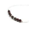 Bracelet artisanal bulle de vie grenat