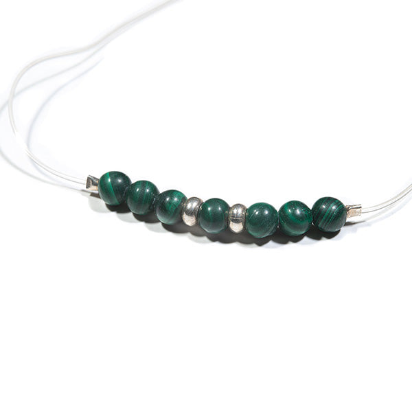Bracelet artisanal bulle de vie malachite