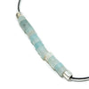 Bracelet artisanal bulle de vie aigue marine
