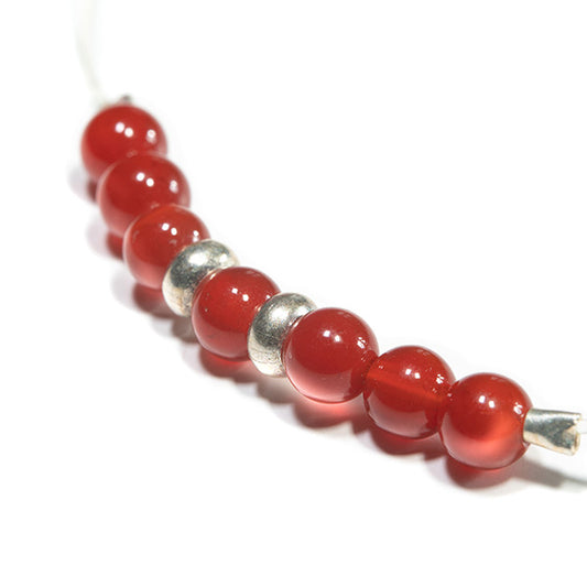 Bracelet artisanal bulle de vie cornaline
