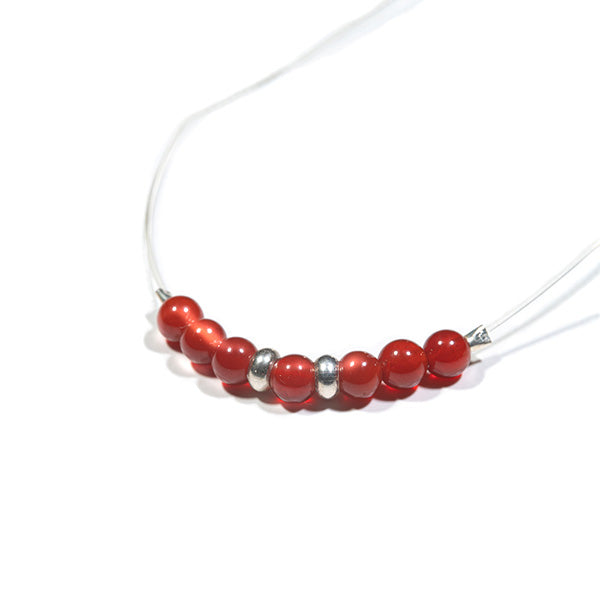 Bracelet artisanal bulle de vie cornaline