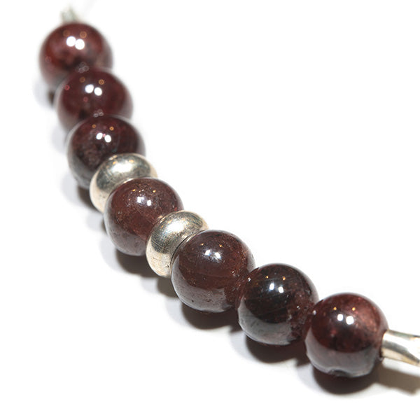 Bracelet artisanal bulle de vie grenat