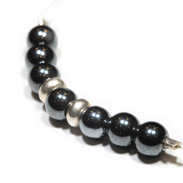 Bracelet artisanal bulle de vie hématite