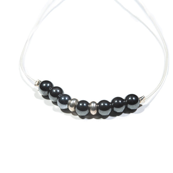 Bracelet artisanal bulle de vie hématite